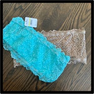❤️ 2 Bandeau❤️❤️ Free People Seamless Lace Bandeau M/L